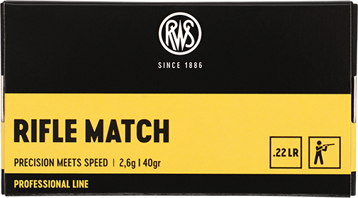 RWS Rifle Match  Randfeuerpatrone Kal. 22